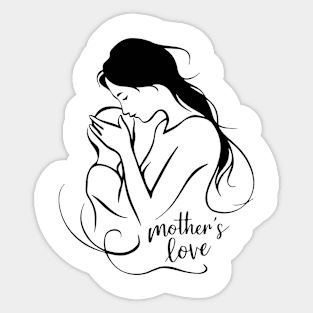 Illustration Mothers Love Sticker